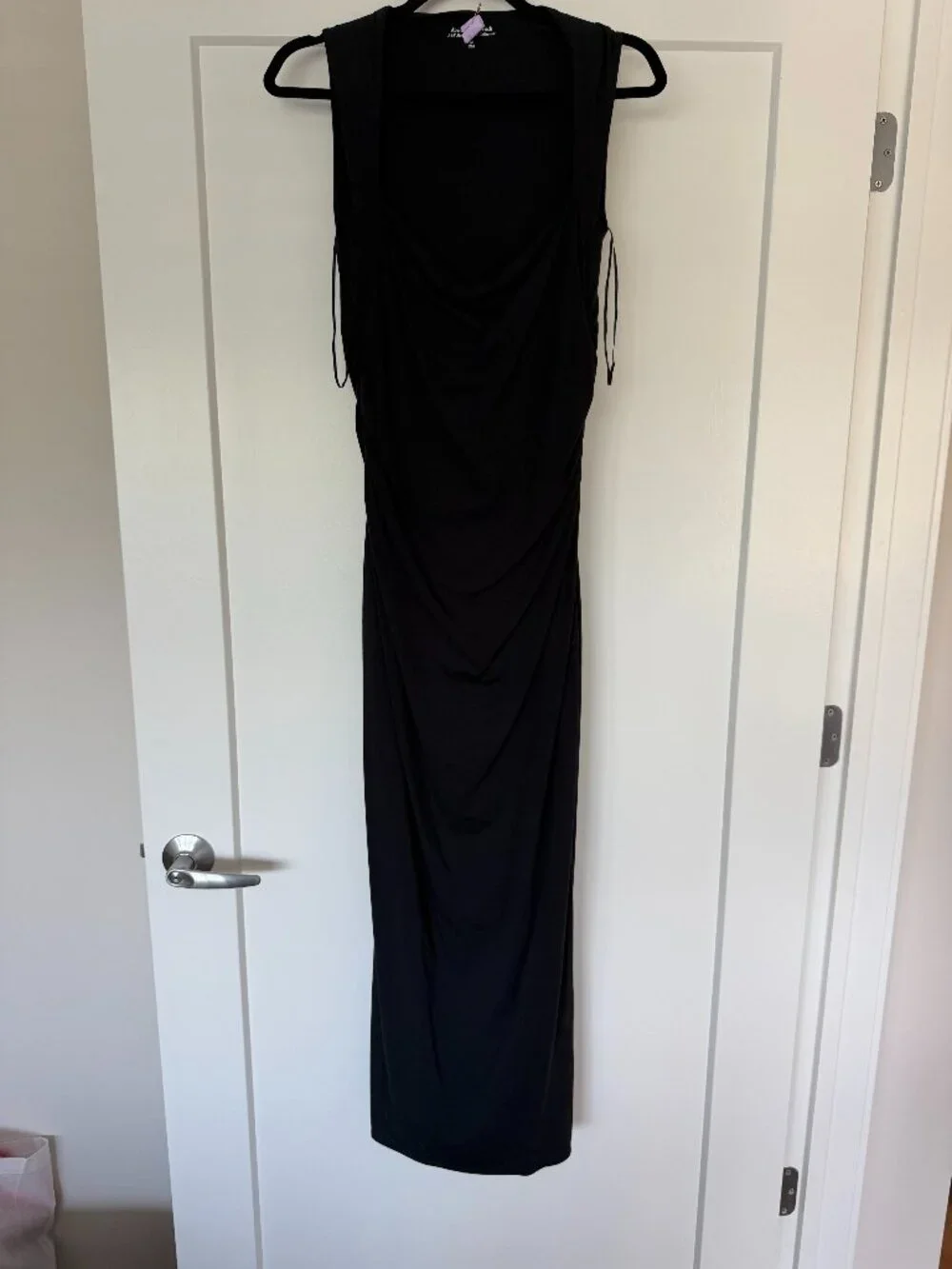 Abercrombie & Fitch Modal-Blend Ruched Cowl Neck Maxi Dress